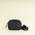 Gucci Black Nylon Enamel GG Matelasse Shoulder Bag