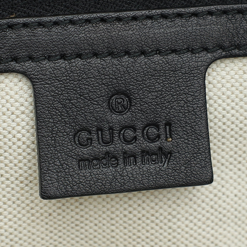 Gucci Black GG Guccissima Emily Large Shoulder Bag