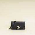Gucci Black Interlocking G Wallet on Chain