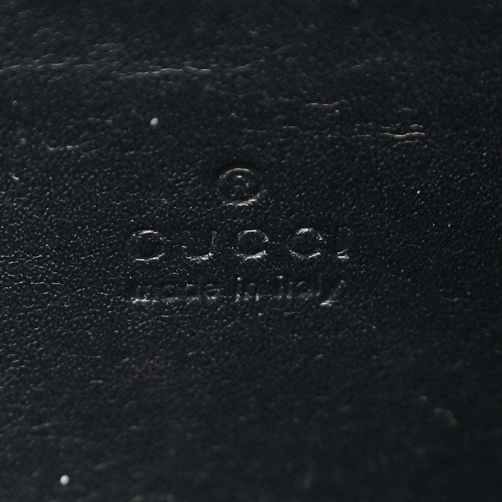 Gucci Black GG Marmont Super Mini Wallet on Chain