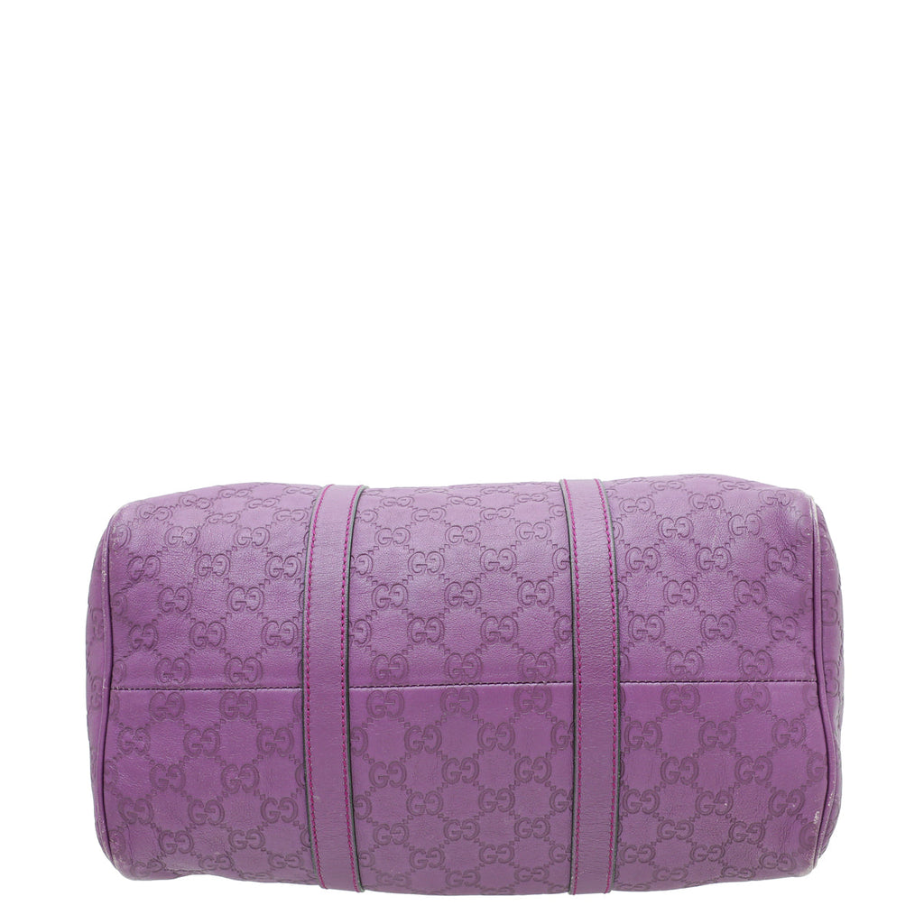Gucci Purple GG Guccissima Joy Boston Medium Bag