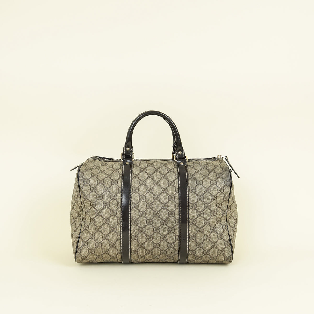Gucci Bicolor GG Supreme Joy Medium Boston Bag