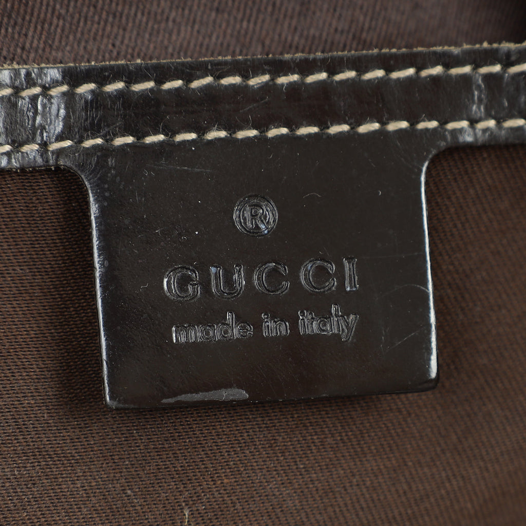 Gucci Bicolor GG Supreme Joy Medium Boston Bag