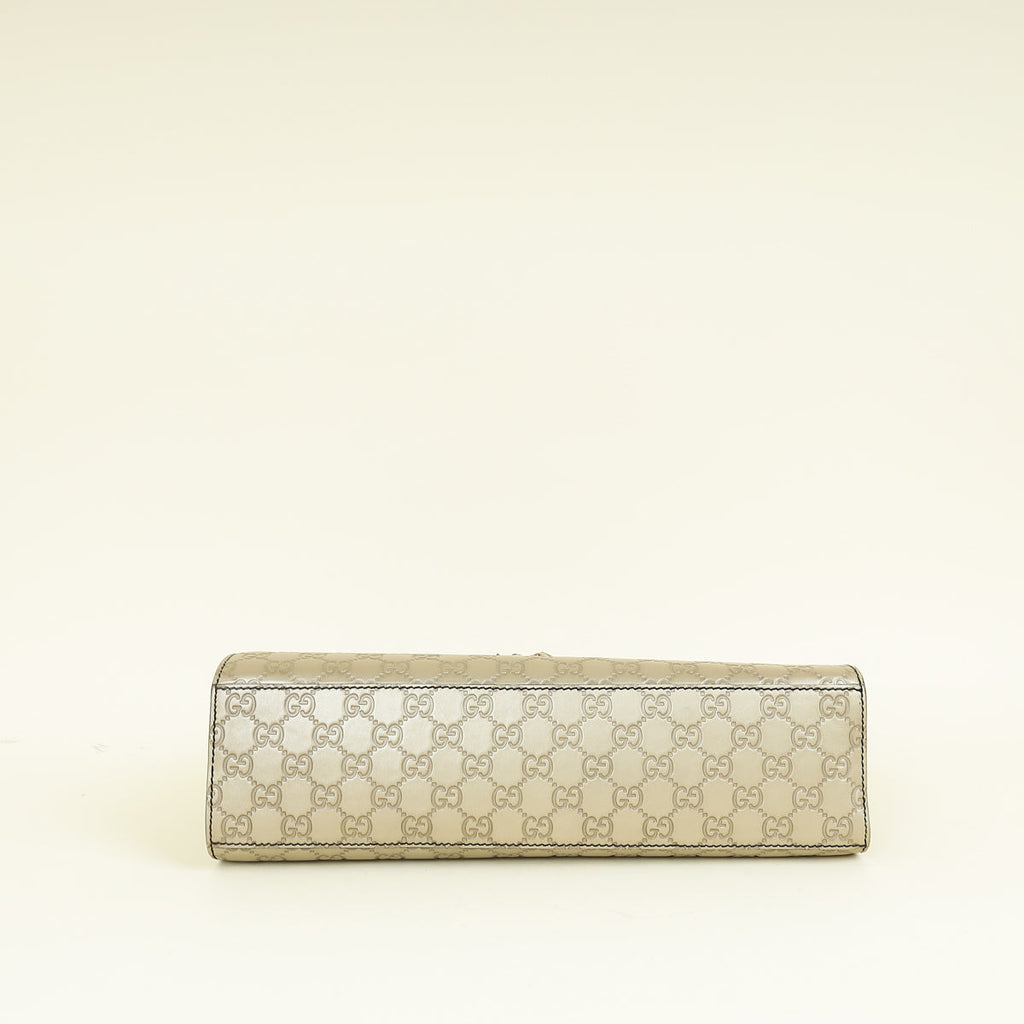 Gucci Champagne Guccissima Large Emily Chain Shoulder Bag