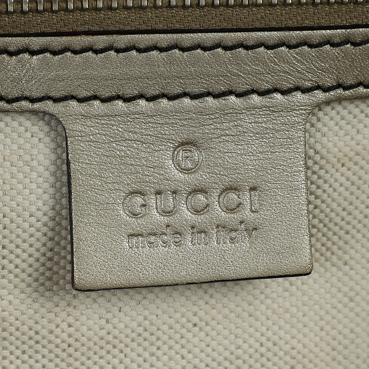 Gucci Champagne Guccissima Large Emily Chain Shoulder Bag