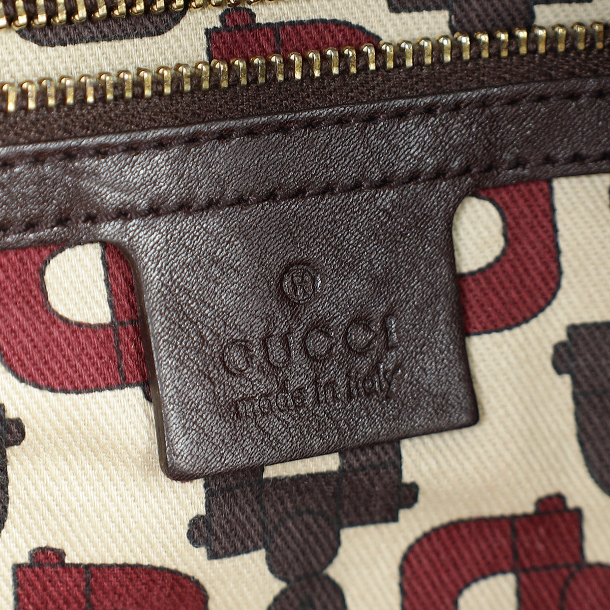 Gucci Chocolate Brown Guccissima Indy Hobo Bag