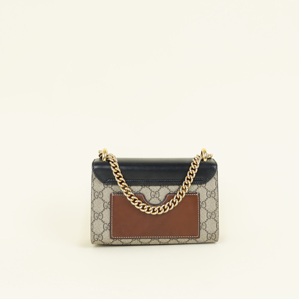 Gucci Tricolor Padlock Chain Small Shoulder Bag