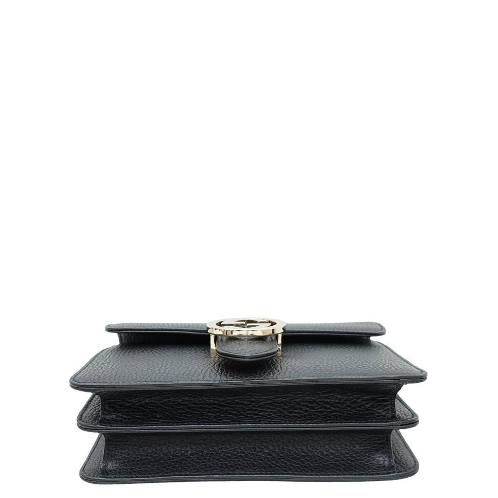 Gucci Black Small Interlocking G Shoulder Bag