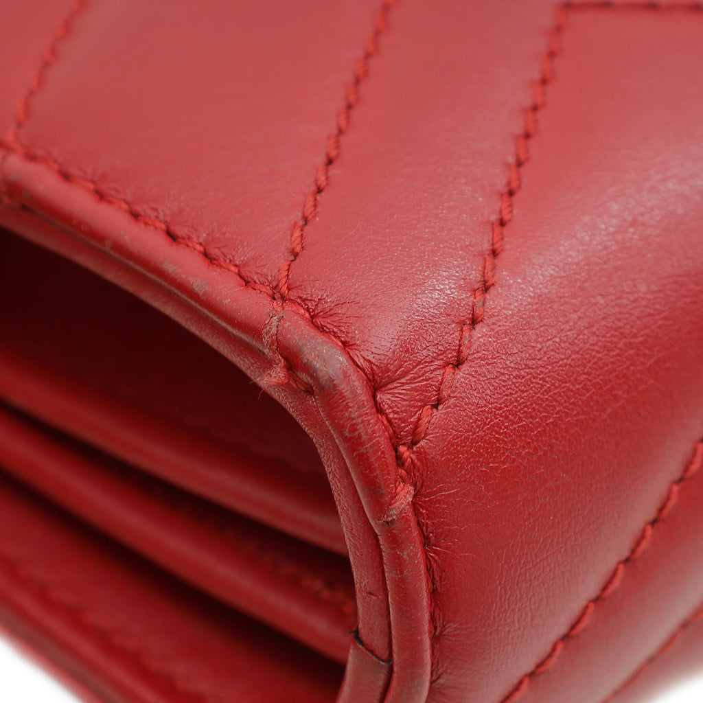 Gucci Red GG Marmont Super Mini Bag