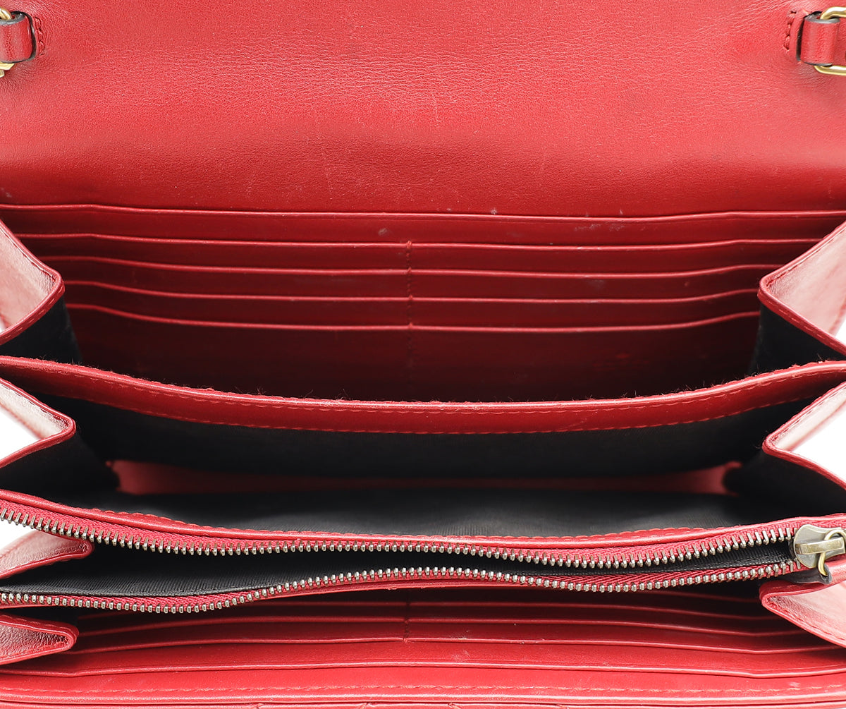 Gucci Red GG Marmont Super Mini Bag