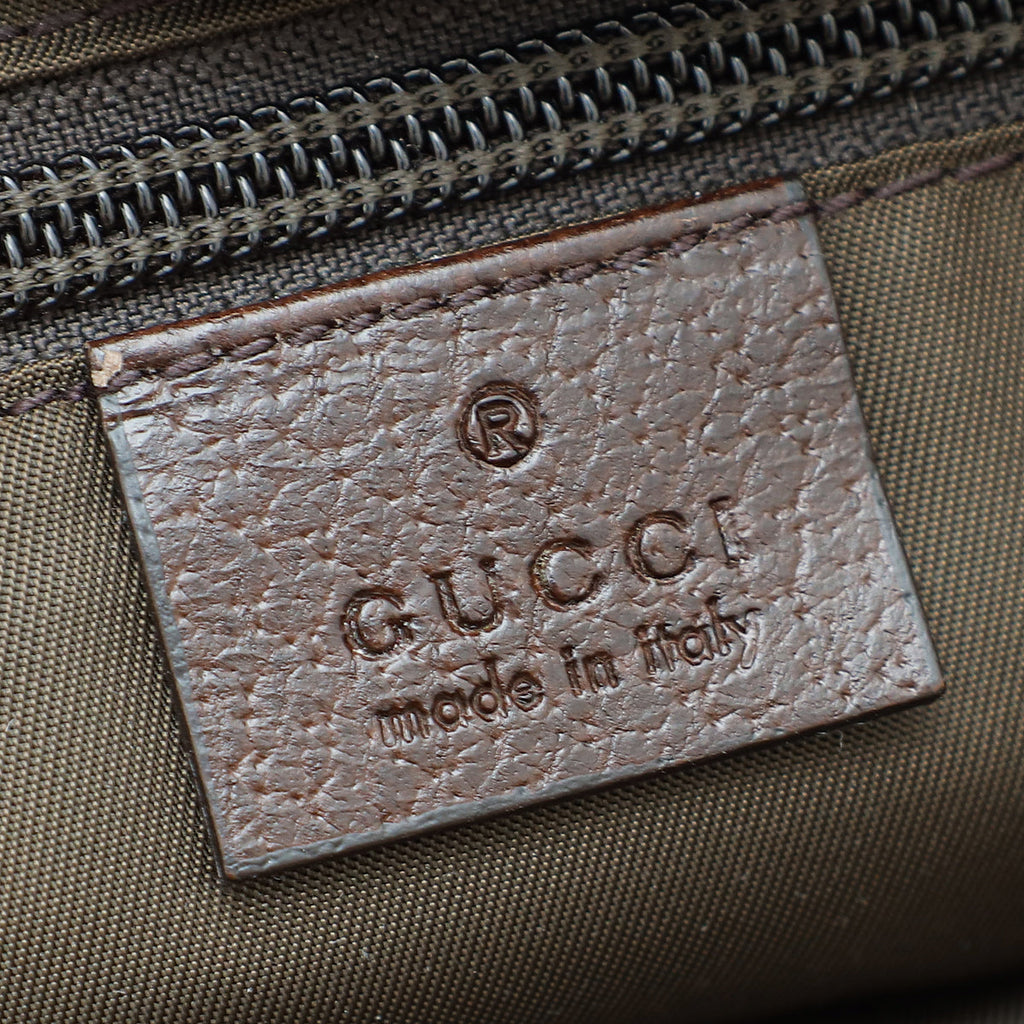 Gucci Ebony GG Web Diaper Large Tote Bag