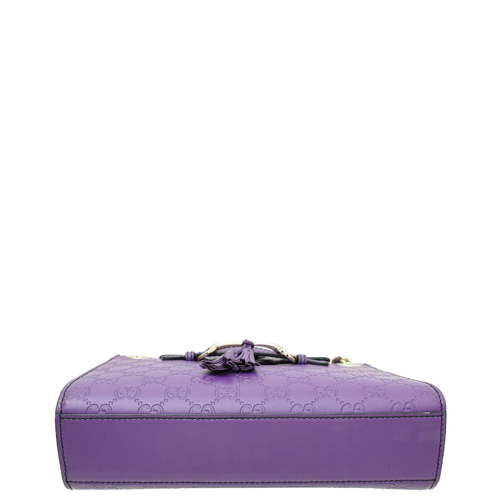 Gucci Violet Guccissima Emily Small Chain Bag