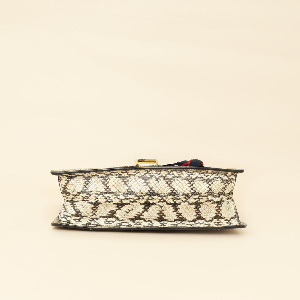 Gucci Bicolor Python Sylvie Small Shoulder Bag