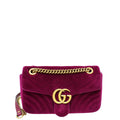 Gucci Violet Velvet GG Marmont Small Bag