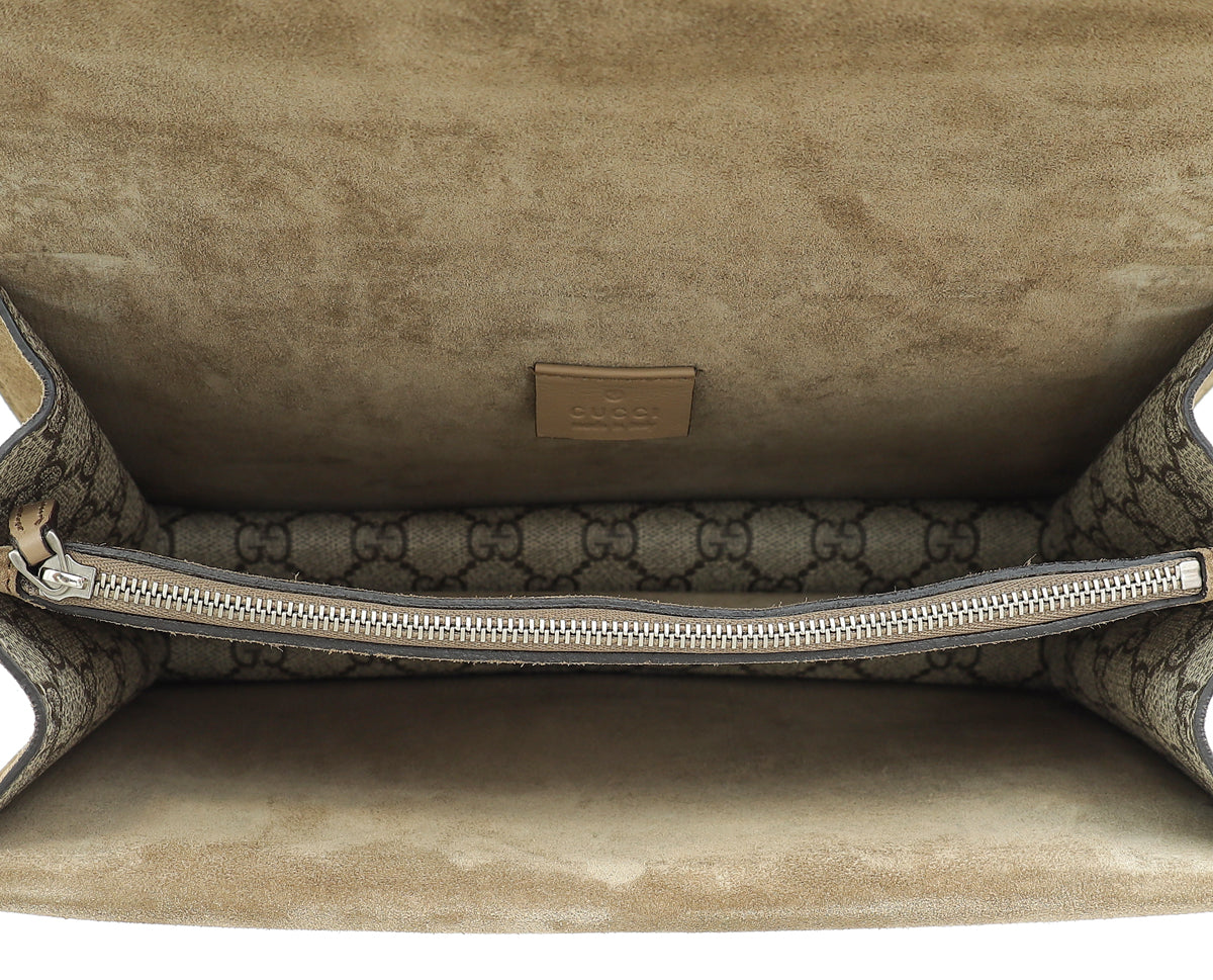 Gucci Ebony GG Supreme Dionysus Small Shoulder Bag