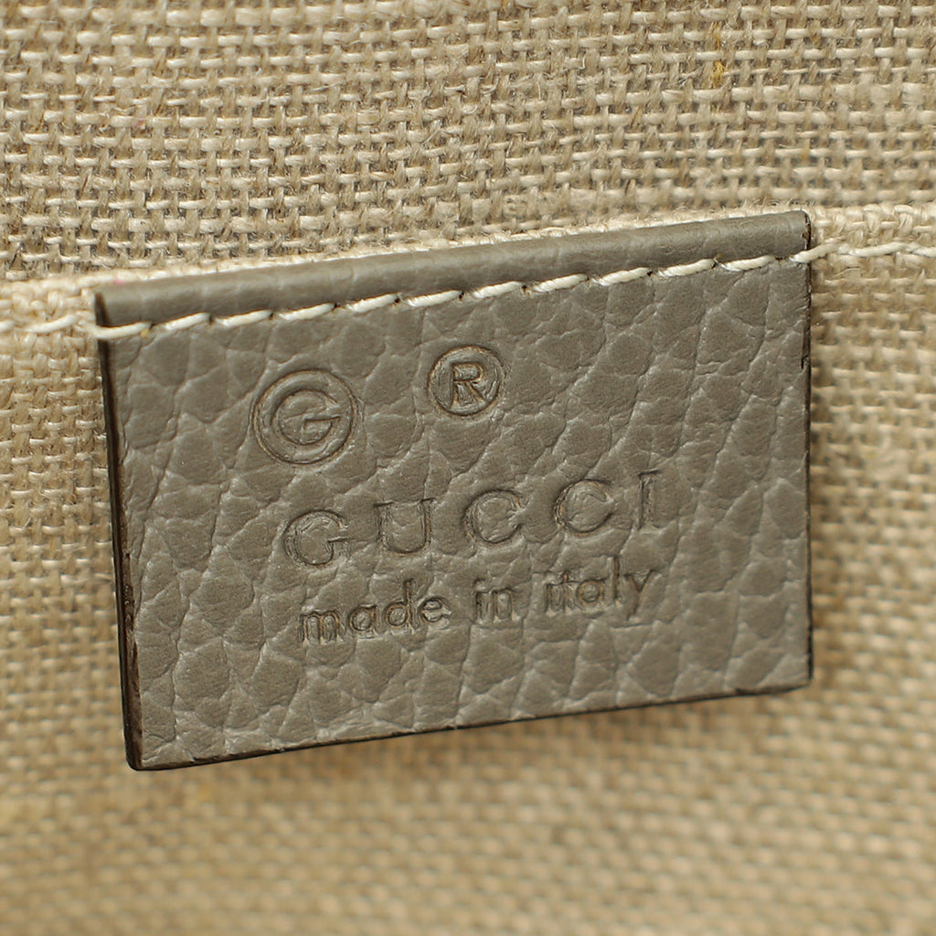 Gucci Grey Interlocking G Small Shoulder Bag
