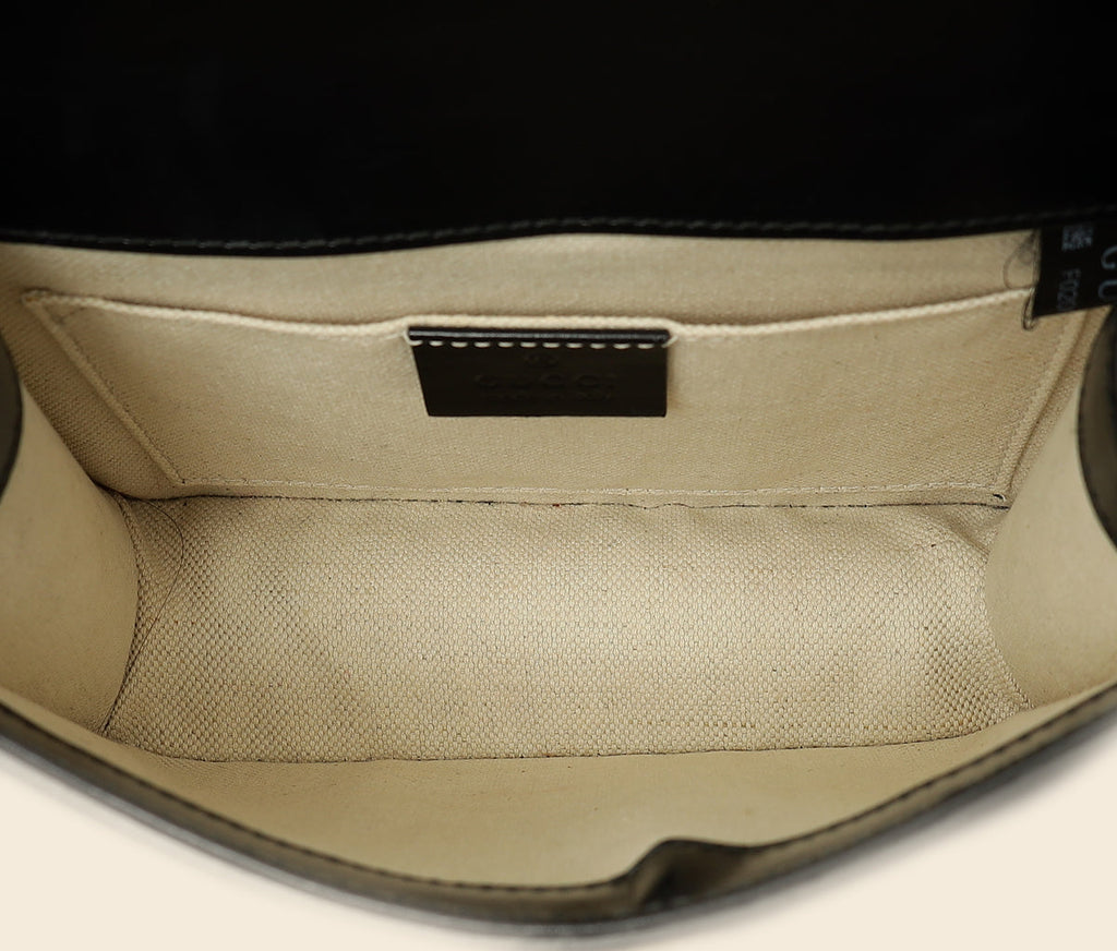 Gucci Black GG Marmont Small Shoulder Bag