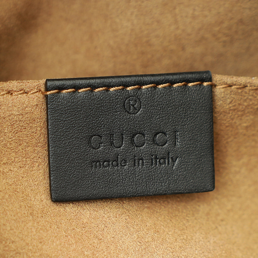 Gucci Bicolor GG Supreme Padlock Tote Small Bag