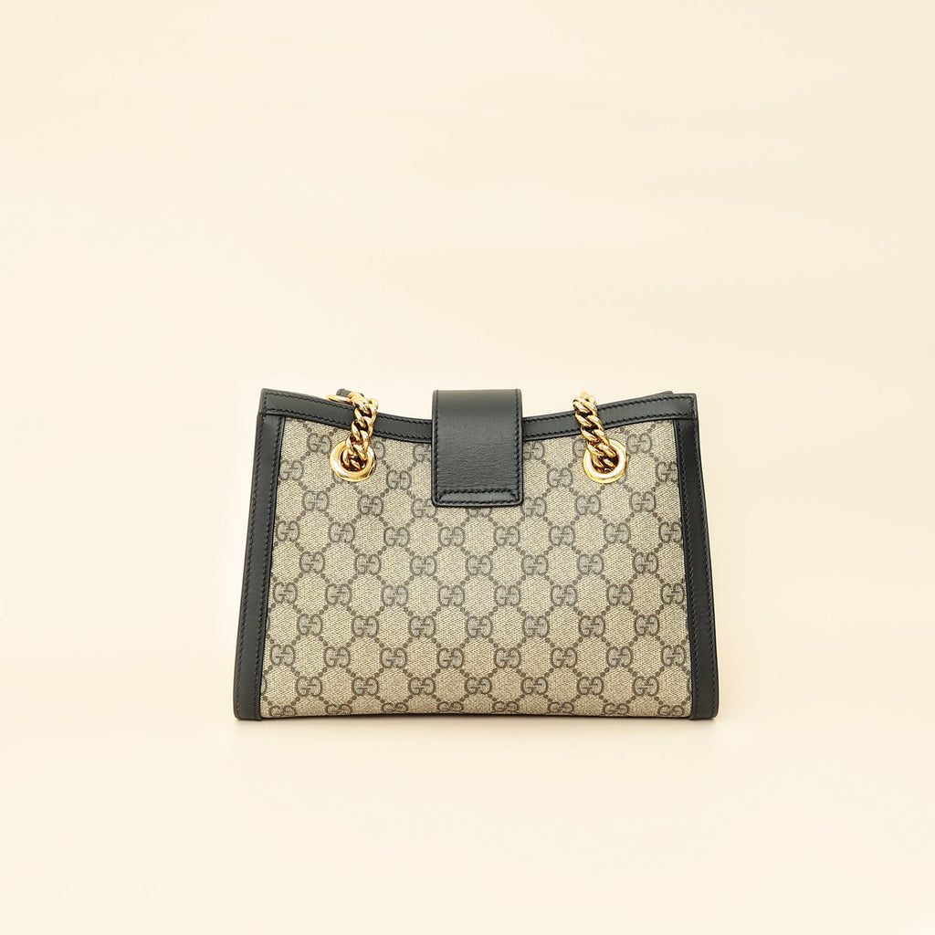 Gucci Bicolor GG Supreme Padlock Tote Small Bag