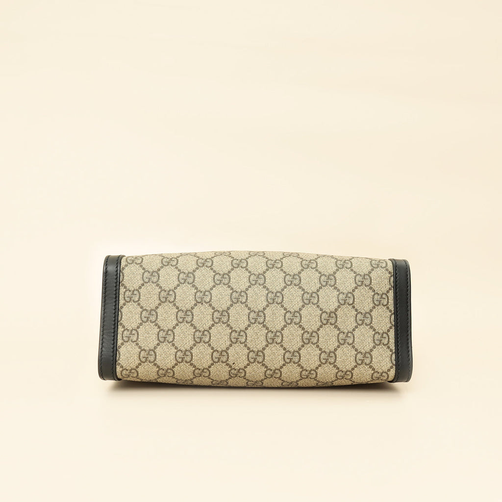 Gucci Bicolor GG Supreme Padlock Tote Small Bag