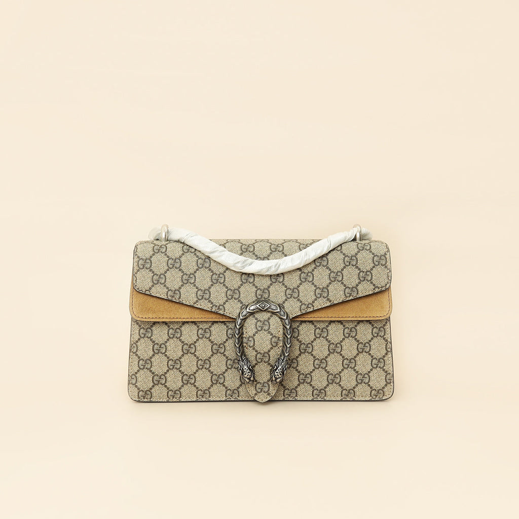 Gucci Ebony GG Supreme Dionysus Small Shoulder Bag