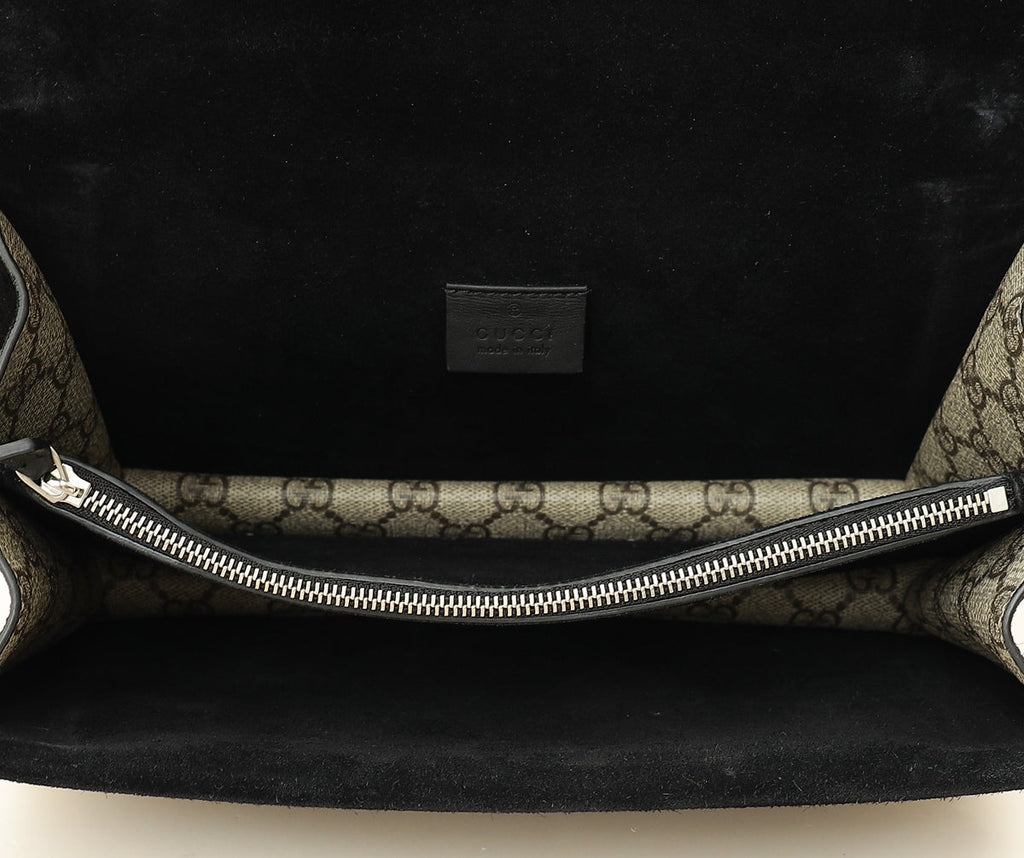 Gucci Bicolor GG Supreme Dionysus Flap Bag