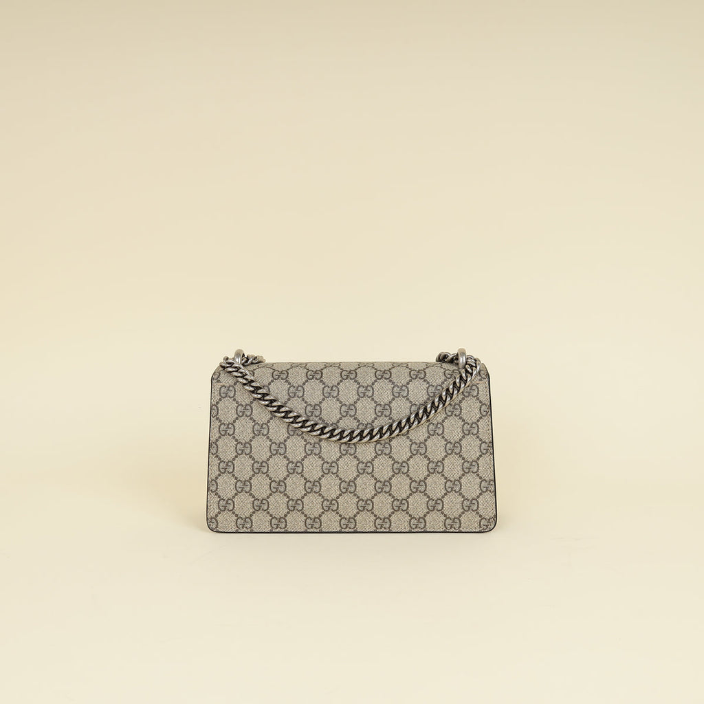 Gucci Bicolor GG Supreme Crystal Dionysus Small Shoulder Bag