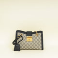 Gucci Bicolor GG Supreme Padlock Small Tote Bag