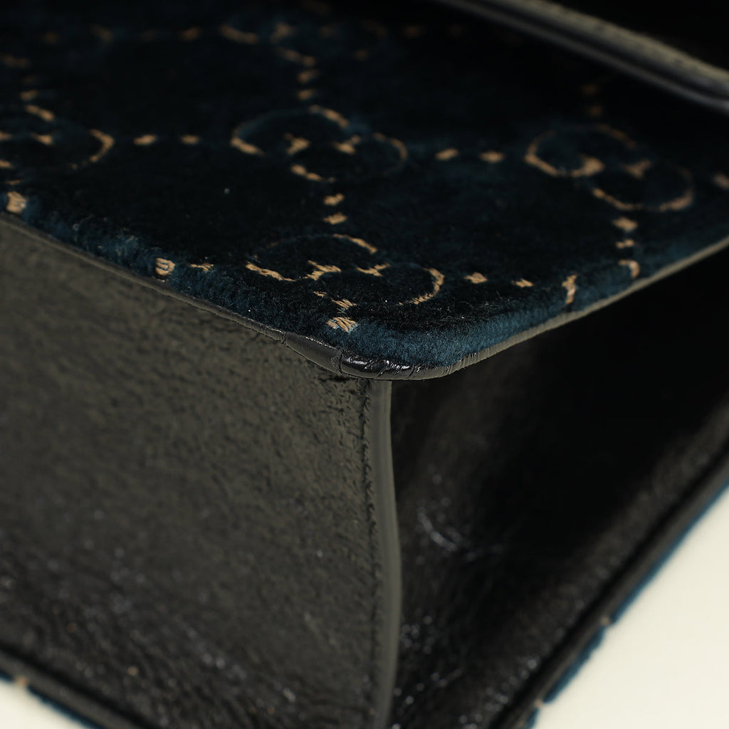 Gucci Bicolor GG Velvet Dionysus Medium Shoulder Bag