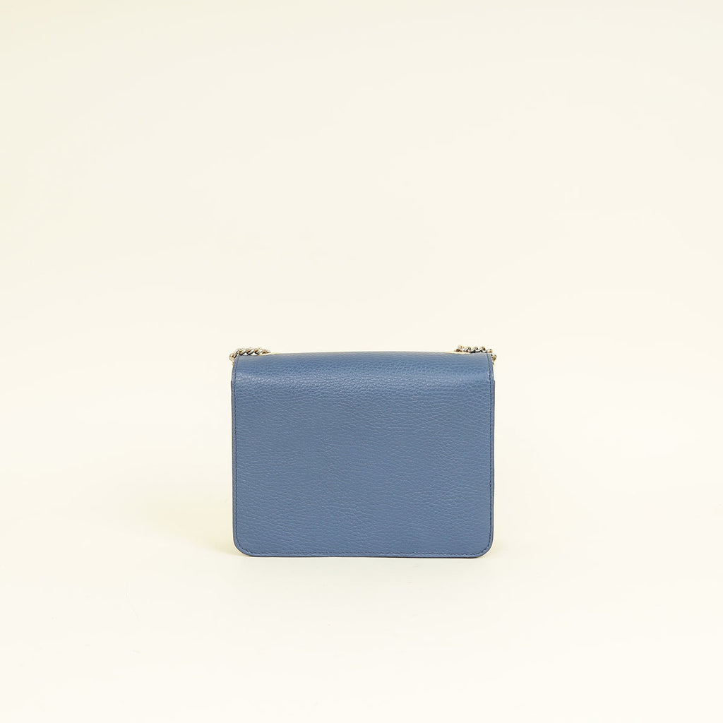 Gucci Navy Blue Interlocking G Small Shoulder Bag