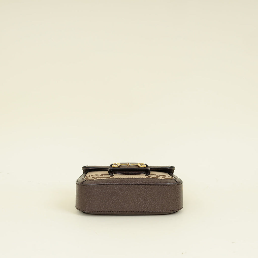 Gucci Bicolor GG Horsebit 1955 Mini Shoulder Bag