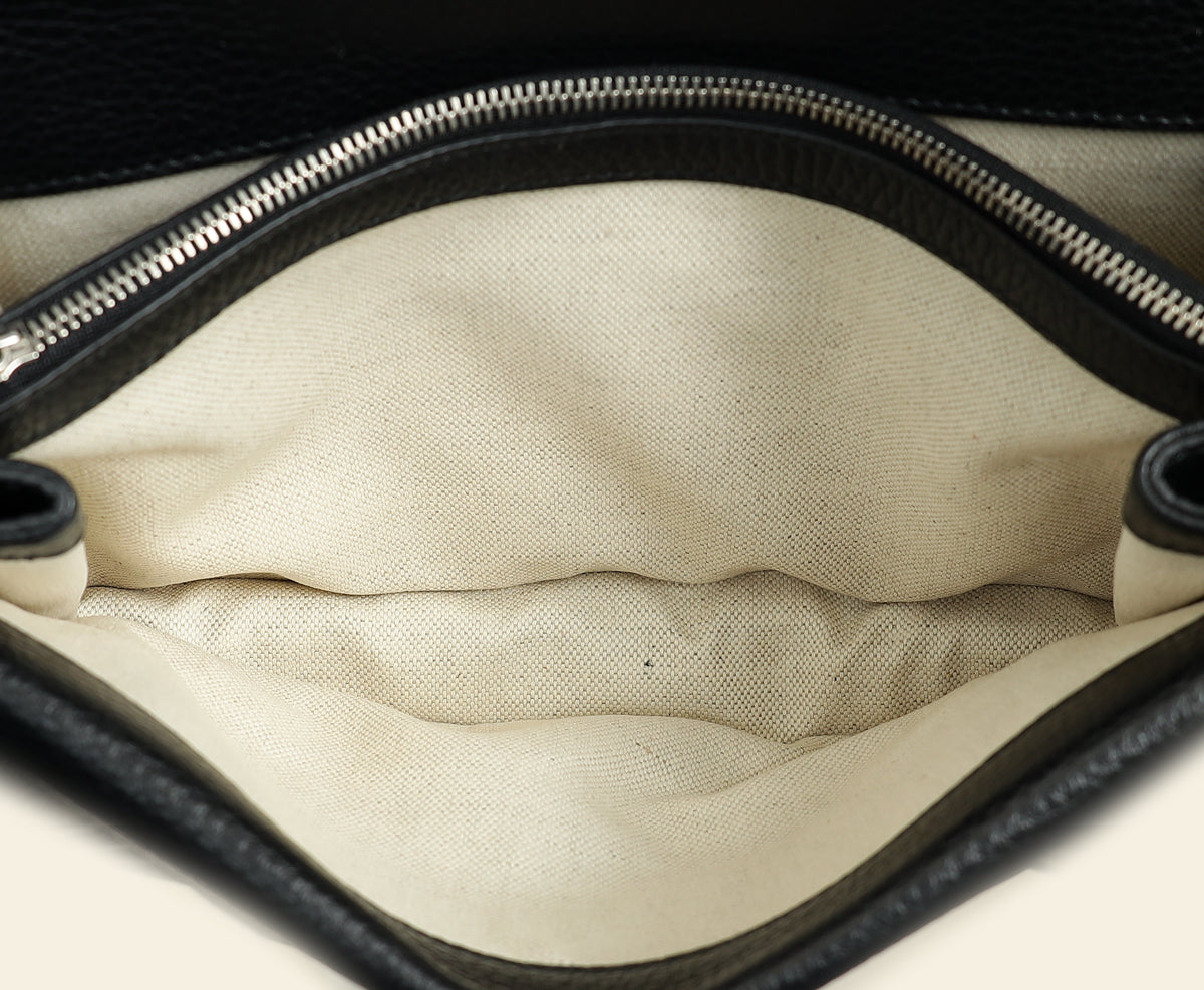 Gucci Black Dionysus Crystal Flap Small Shoulder Bag
