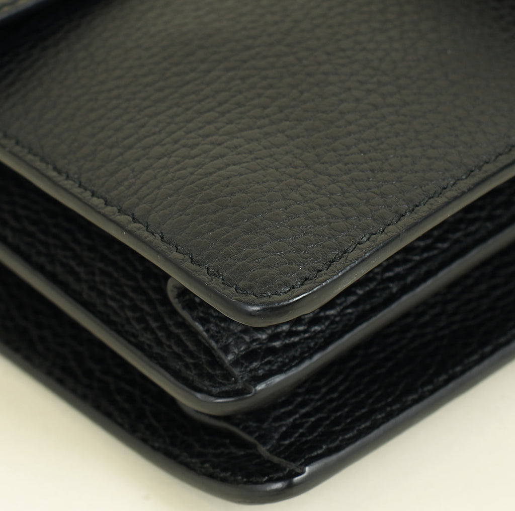 Gucci Black Dionysus Crystal Flap Small Shoulder Bag