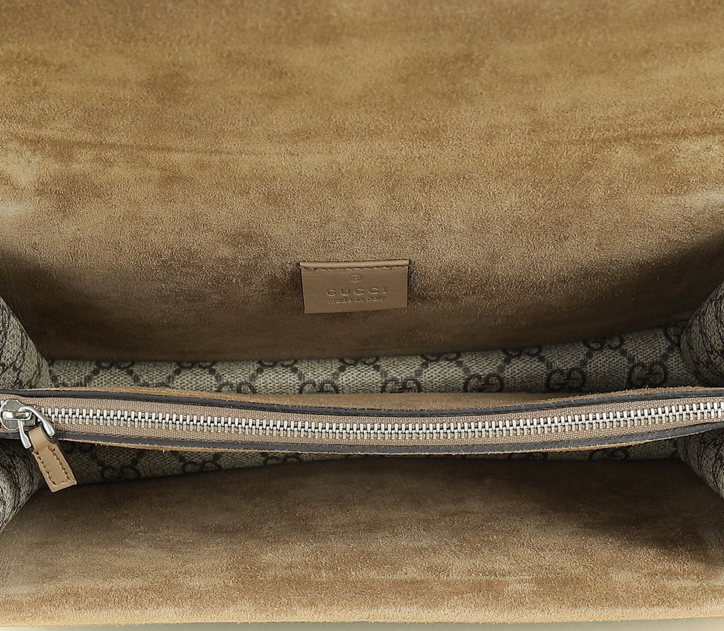 Gucci Bicolor GG Supreme Dionysus Flap Small Shoulder Bag
