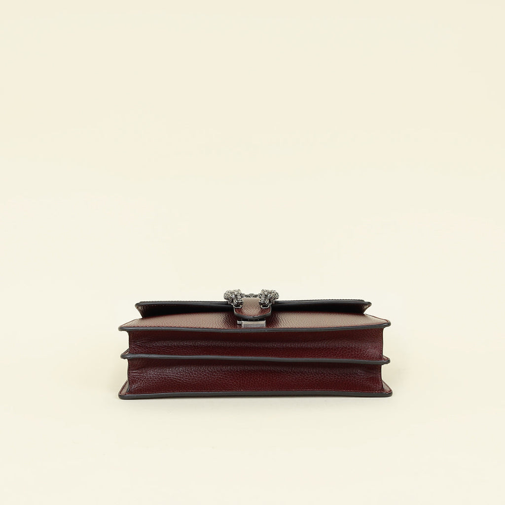 Gucci Burgundy Dionysus Crystal Shoulder Bag