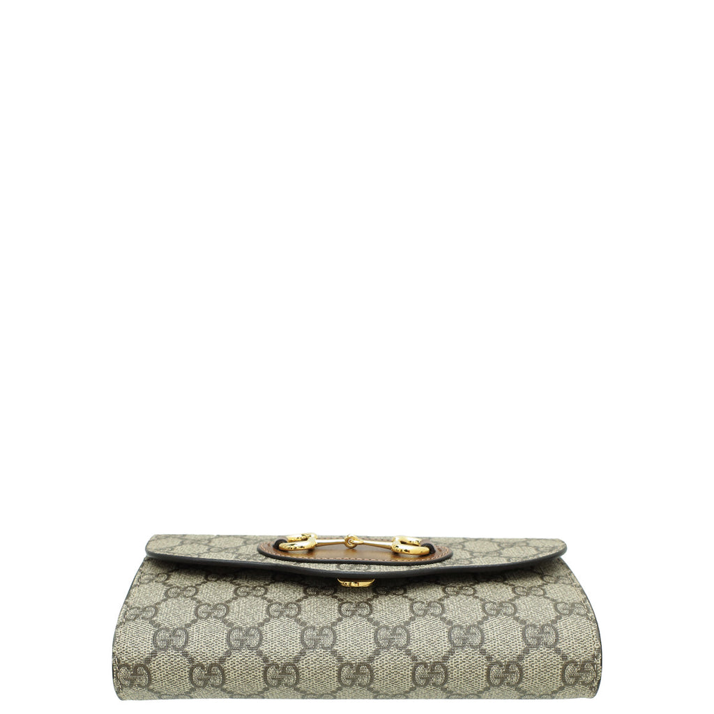 Gucci Bicolor GG Supreme Horsebit 1955 Mini Crossbody Bag