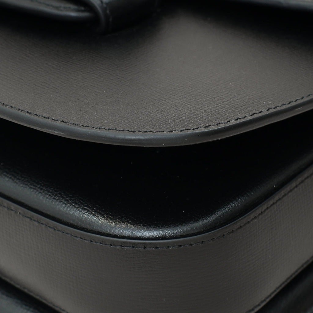 Gucci Black Horsebit 1955 Medium Flap Bag