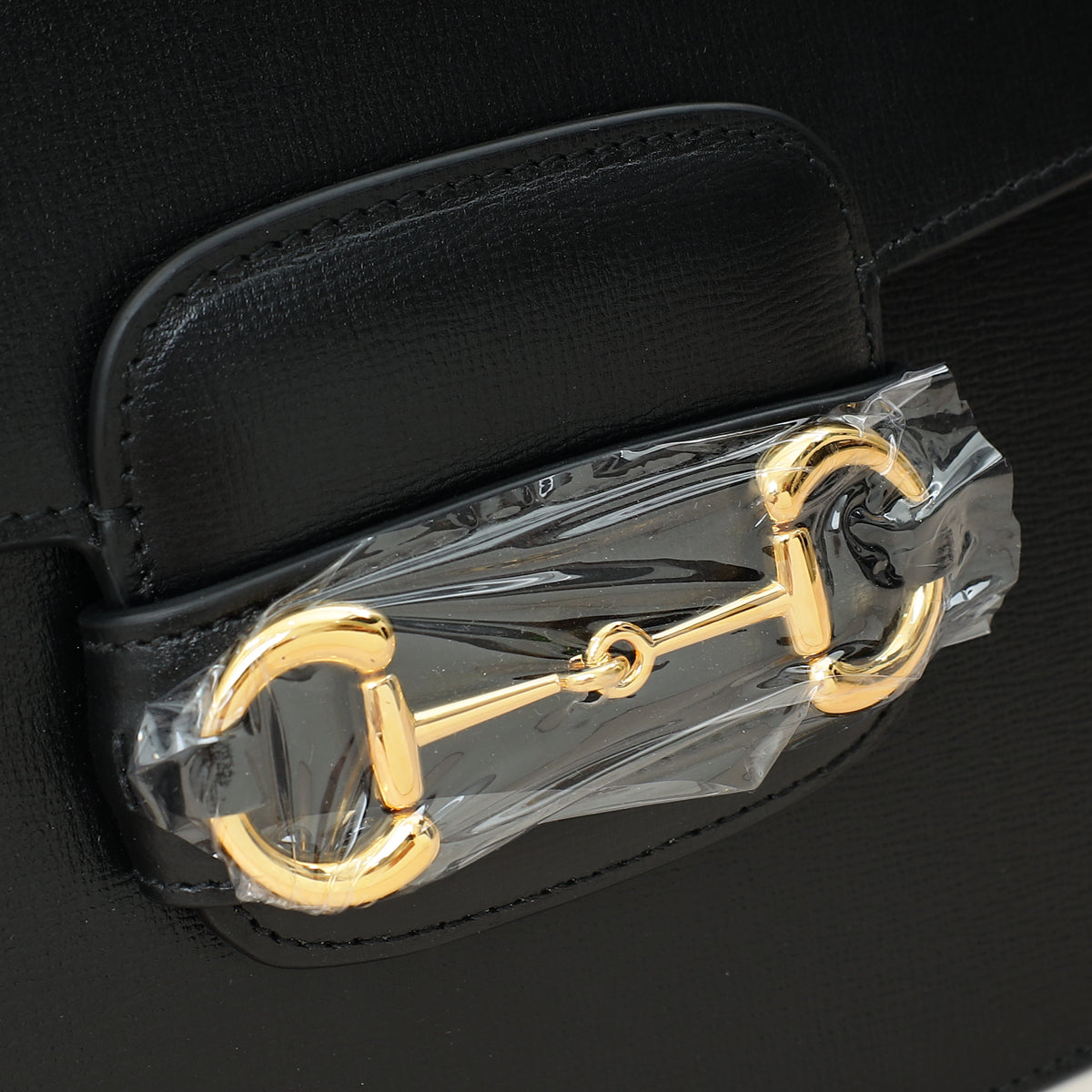 Gucci Black Horsebit 1955 Medium Flap Bag