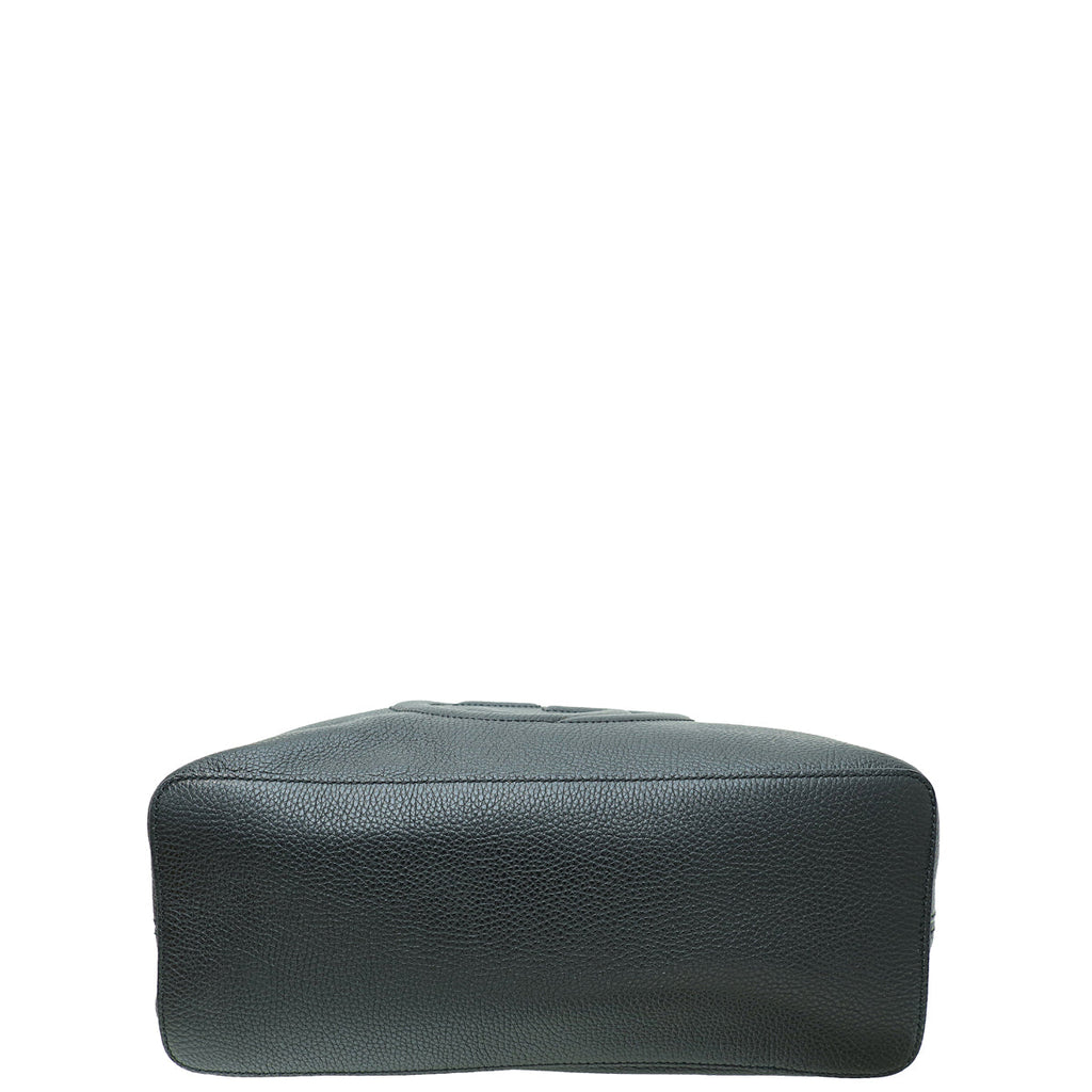 Gucci Black Soho Zip Convertible Hobo Bag