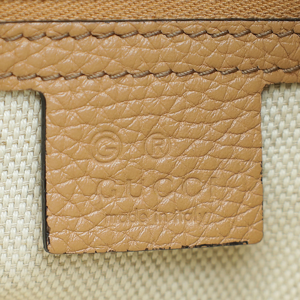 Gucci Light Caramel Soho Tassel Chain Tote Medium Bag