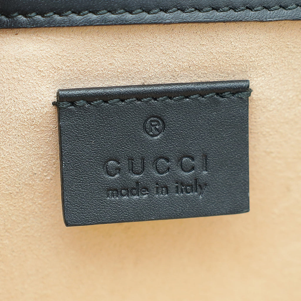 Gucci Black GG Velvet Dionysus Small Shoulder Bag