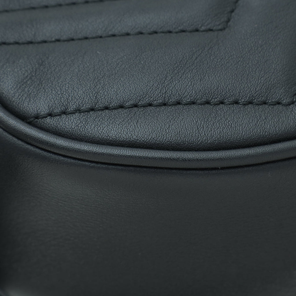 Gucci Black GG Marmont Small Belt Bag