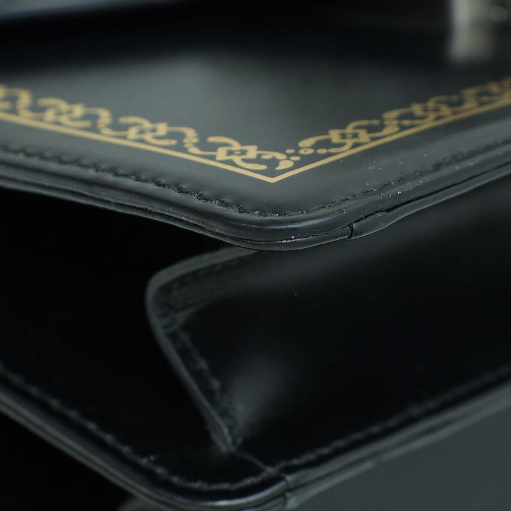 Gucci Black Bamboo Mini Thiara Top Handle Bag