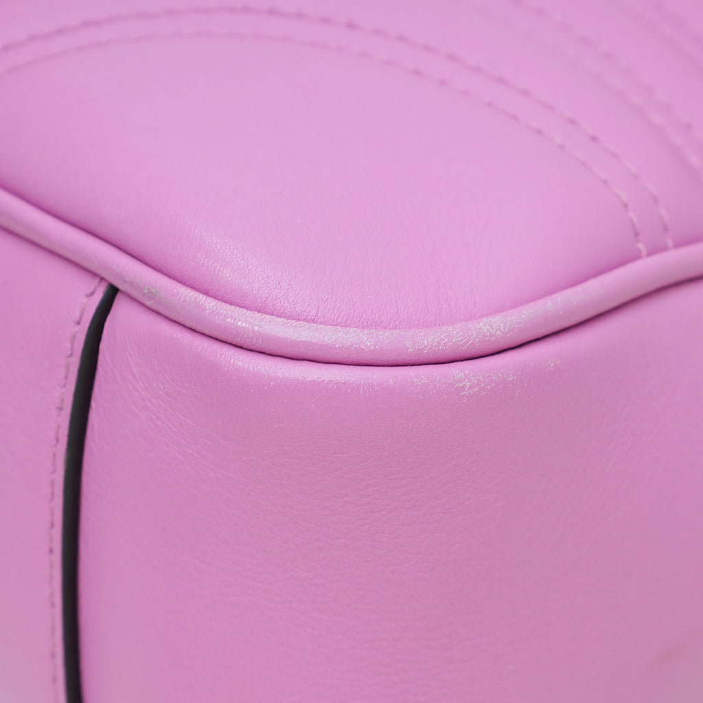 Gucci Pink GG Marmont Flap Medium Bag