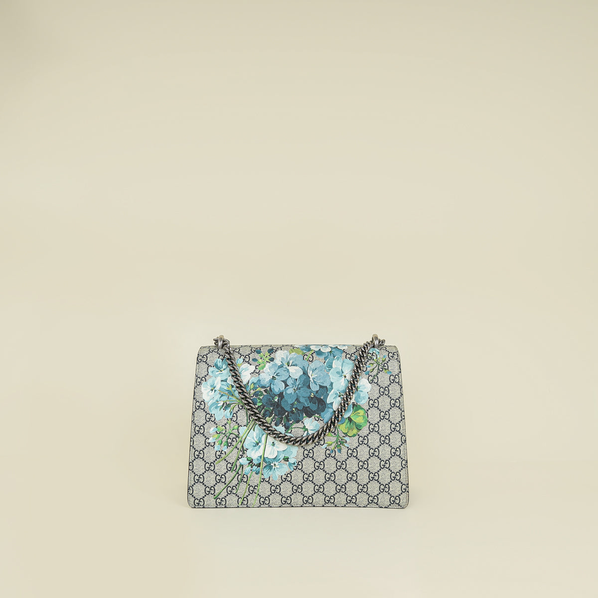 Gucci Bicolor GG Supreme Blooms Dionysus Medium Shoulder Bag