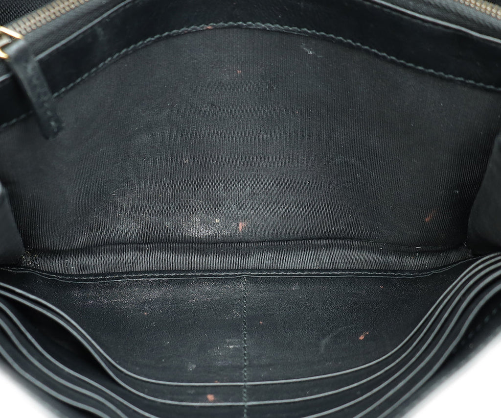 Gucci Black GG Marmont Wallet on Chain