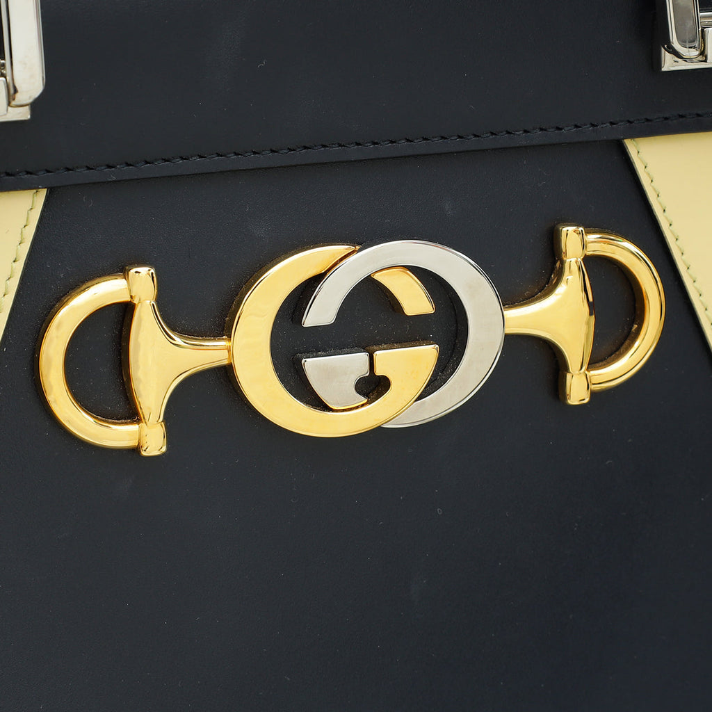 Gucci Tricolor Zumi Smooth Medium Top Handle Bag