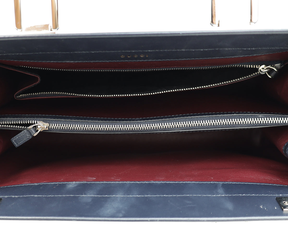 Gucci Tricolor Zumi Smooth Medium Top Handle Bag