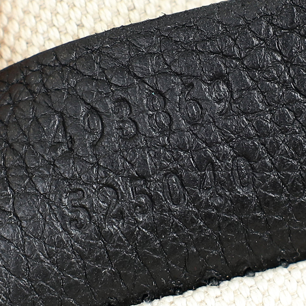 Gucci Black Logo Print Large Belt Bag