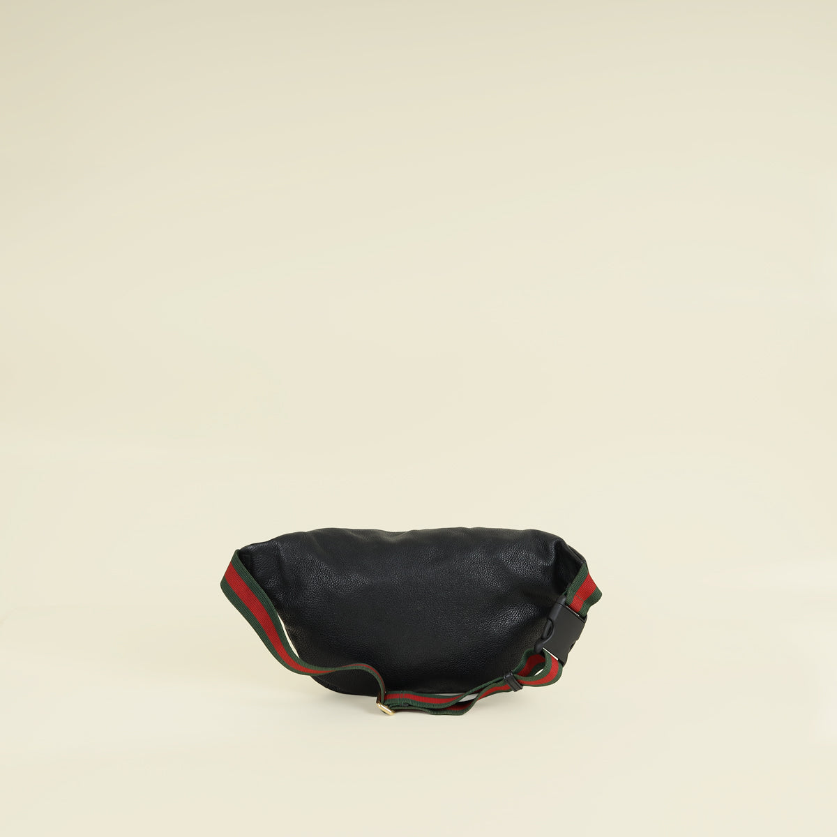 Gucci Black Logo Print Large Belt Bag
